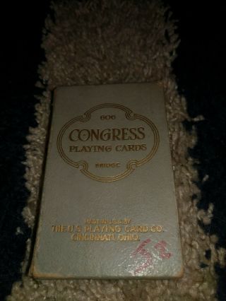 Vintage Playing Cards Bridge Congress Boxed Rare U.  S.  Playing Card Psychedelic
