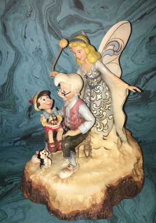 Rare Jim Shore Disney Pinocchio Wishing Upon A Star Figurine 4023575
