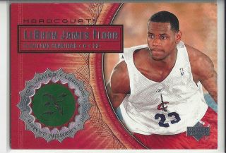 2003 - 04 Ud Hardcourt Lebron James Floor Relic Rookie Card Rc Rare B681