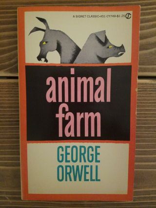 Animal Farm By George Orwell 1974 Signet Classic Paperback 50th Printing Rare