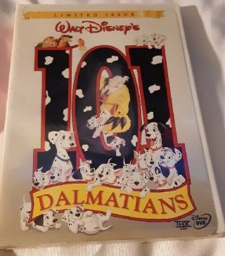 Disney 101 Dalmatians (dvd,  1999) Limited Issue Cover Rare Oop