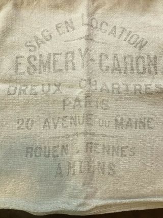 Restoration Hardware French grain sack linen pillow cover Esmery Caron 22 