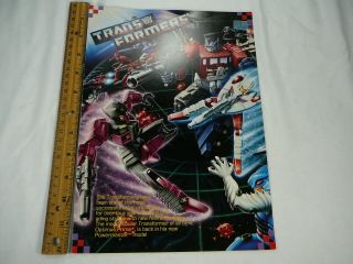 Transformers G1 1988 Licensing Style Guide Rare Vintage Snaptrap