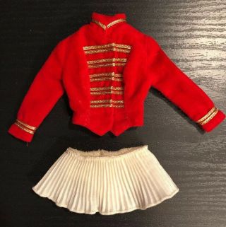Vintage Barbie Doll Clothes - Vintage Barbie 0875 Drum Majorette Jacket & Skirt