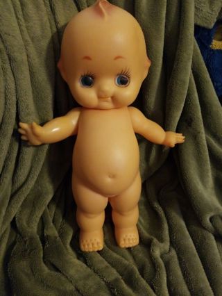 Cute Vintage Rubber Kewpie Doll Made In Japan 13.  5 " Tall