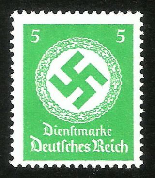 Dr Nazi 3rd Reich Rare Ww2 Stamp Hitler Swastika Service Nsdap Waffen Cross Flag
