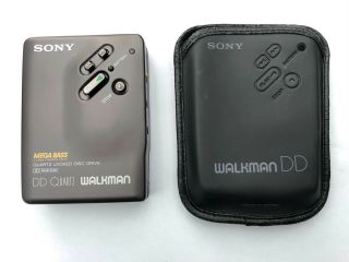 Extremely Rare Sony Wm - Dd33 (near),  With Leather Case