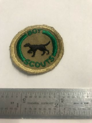 Rare 1960’s Boy Scouts Canada Merit Badges Patches Hunter Dog Or Training Dog