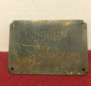 ANTIQUE GENERAL ELECTRIC SYNCHRONOUS MOTOR MANUFACTURERS NAME PLATE TAG ID 2