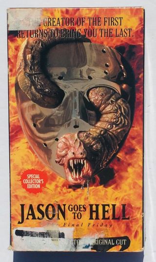 Jason Goes To Hell (1993) Vhs Rare Horror Tape 31 Days Of Halloween Special 