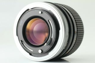 【N.  Rare O mark 】CANON FD 100mm f/2.  8 1:2.  8 MF Lens Silver Ring JAPAN 207 3