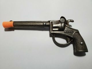 Antique Toy Cast Iron Buddy Cap Gun With 3 1/4 " Lg Barrel