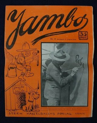 1924 - 2nd World Scout Jamboree - Official Camp Newspaper 8 - Denmark - Rare