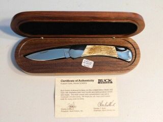 Rare Buck Custom Model 500 Sp4 Knife With Mastadon Handles,  1 Of Only 100 Made