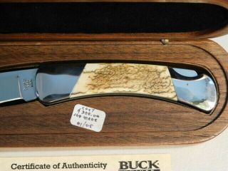RARE Buck Custom Model 500 SP4 Knife with Mastadon Handles,  1 of only 100 Made 3