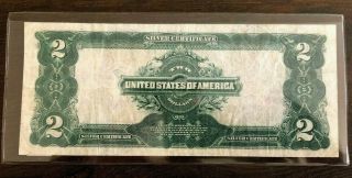 Rare 1899 $2.  00 Silver Certificate Note - VF Roberts,  Lyons FR 249 2