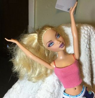Barbie My Scene Bling Bling Kennedy Doll Blonde Hair W Rare Belly Button Stud