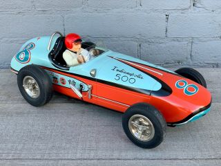 Rare Sss Shioji Japan Tin Friction Indianapolis 500 Racing Car 1962 Yonezawa