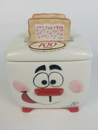 2005 Kellogg Pop Tarts Milton Ceramic Toaster Cookie Jar 100 yr Rare 2