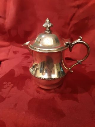 Vintage Florence Silver Co.  Plated Creamer W/hinged Lid