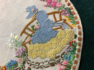 “crinoline Lady” Handmade Antique Doily