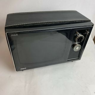Rare Vintage Portable Rca Tv 1970s Retro Gaming Solid State 1972 Vtg