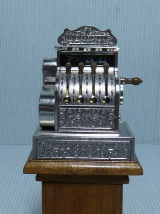 Rare Dolls House 1:12 Scale Bodo Hennig Cash Register Till Mechanical With Coin