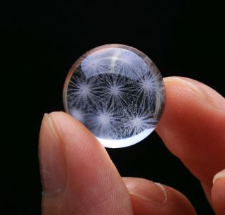 8.  6g Find Rare Natural Pretty Snowflake Phantom Quartz Crystal Sphere Ball71