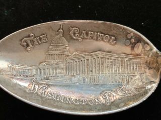 The Capitol Washington Dc Sterling Silver Souvenir Spoon