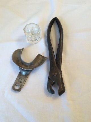 (4) Antique Dental Tools.  Lt 4