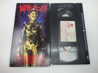 Fritz Lang Metropolis Giorgio Moroder Soundtrack Restoration Vhs Rare 1985