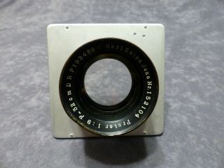 " Rare " Carl Zeiss Jena Protar 1:9 F=32cm Drp Barrel Lens Graflex 4x5 Lens Board
