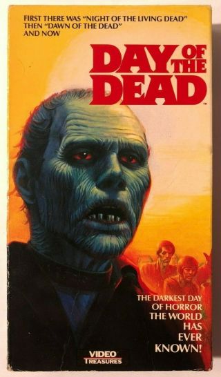Day Of The Dead Rare & Oop Horror Movie Video Treasures Release Vhs