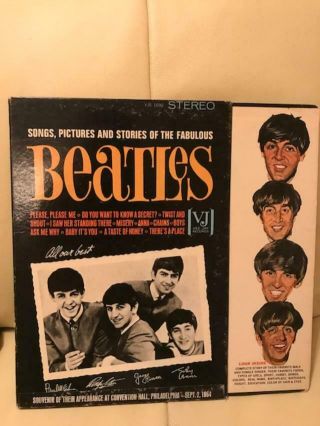 Rare 1964 Souvenir Cover Songs,  Pictures And Stories Of The Fabulous Beatles Lp