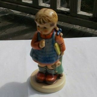 Rare Vintage Hummel Goebel Figurine 5.  25 " I Wonder 486 Little Girl Thinking Nr