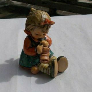 Rare Vintage Hummel Goebel Figurine 3.  25 " Knit One Purl One 432 Little Girl Nr