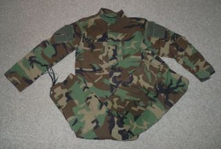 Rare Us Army Experimental Woodland Camouflage Close Combat Uniform Ccu 2003