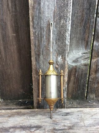 Antique American Cylinder Parlor / Shelf Clock Pendulum