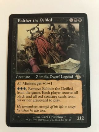 Mtg - 1x Balthor The Defiled - Judgment Heavily Played,