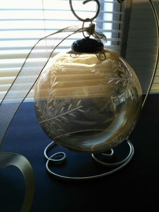 Antique Style Kugel Christmas Ornament Glass Xl 6 ",  Diameter