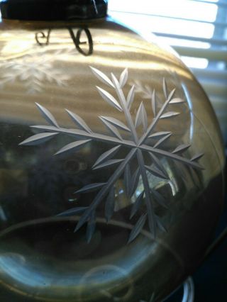 Antique Style Kugel Christmas Ornament Glass XL 6 