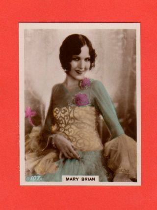 1927 107.  Mary Brian Bat Cinema Stars,  Set 6 Film Card Rare