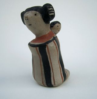 Rare Helen & Buffy Cordero Signed Mother & Child Figurine Ceramic Cochiti Pueblo