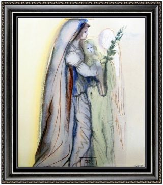 Salvador Dali Rare Divine Comedy Limited Edition Glazed Ceramic Signed Dante Art
