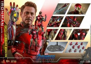 Hot Toys 1/6 MMS543D33 Avengers Endgame Iron Man Mark MK85 Battle Tony 2