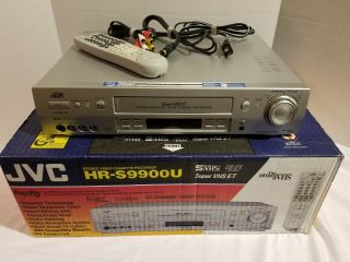 Jvc Hr - S9900u - Rare - Vhs S - Vhs Et Professional Vcr W/box,  Remote -