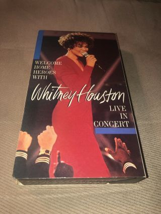 Vg Welcome Home Heroes With Whitney Houston Live In Concert Vhs 1991 Rare