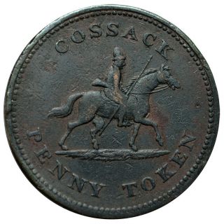 Canada 1 Penny Token Nd (1813) Copper Vf 