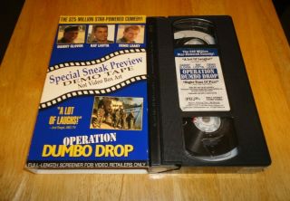 Operation Dumbo Drop (vhs,  1996) Danny Glover Walt Disney - Rare Demo Tape