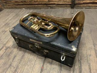 Vintage C.  G.  Conn Flugelhorn Model 22A RARE Made In 1942 AWESOME 2
